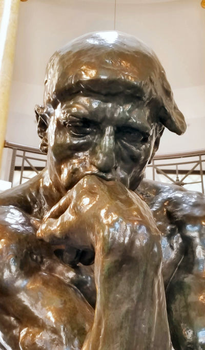 Rodin, The Thinker, detail